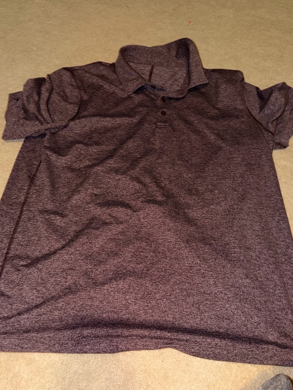 lululemon athletica Men's Heathered Plum Polo
